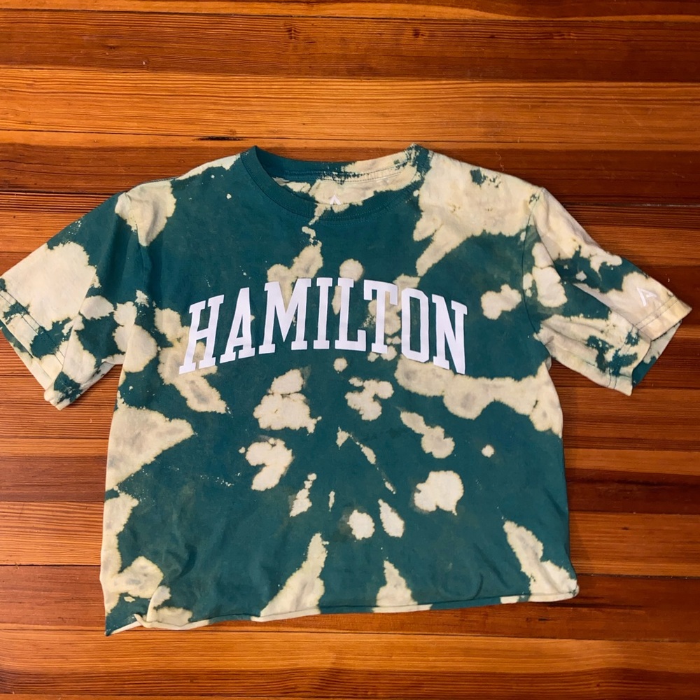 Cropped Hamilton tie dyed tee